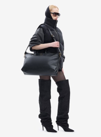 cумка zipper black - одежда, обувь и аксессуары с ручками 