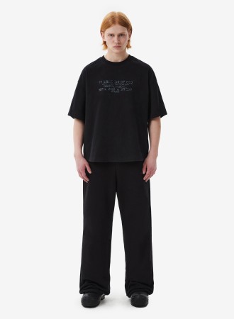 футболка approval black - мужская одежда свободная 