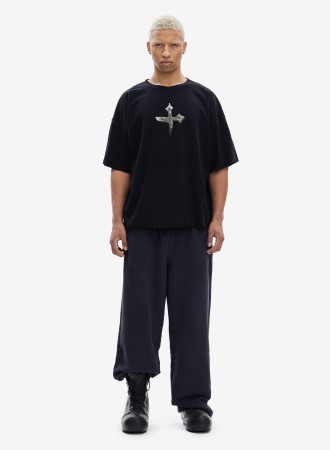 футболка archive cross black - мужские футболки и поло оверсайз 