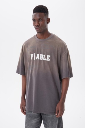 футболка immortal grey - мужская одежда, обувь и аксессуары объемная 