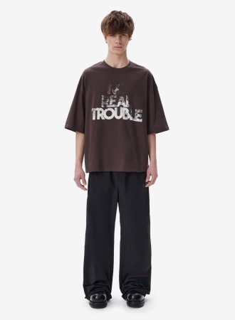 футболка real trouble brown fable фотография