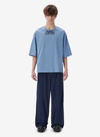 футболка say less blue fable фотография