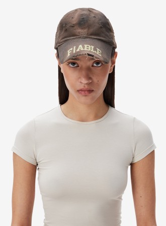 кепка stamp brown - аксессуары с принтом 