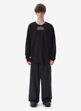 лонгслив say less black fable - мужская одежда российская