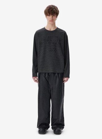 лонгслив worn graphite - футболки и поло вафельные 