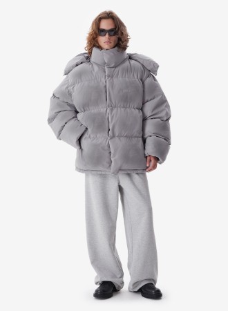 пуховик destressed grey - женские куртки и пуховики облегченные 