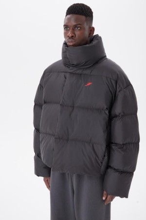 пуховик high throat black - женская верхняя одежда