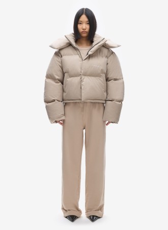 пуховик uniform crop beige sand fable - одежда, обувь и аксессуары для всех возрастов песочная 