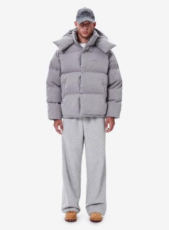 пуховик uniform grey - пуховики бархатные 