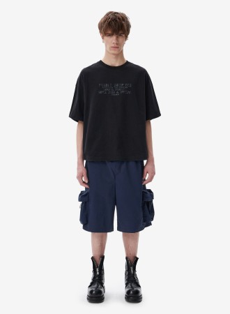 шорты track dark blue - мужские шорты