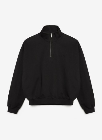 свитшот half zip uniform black фотография