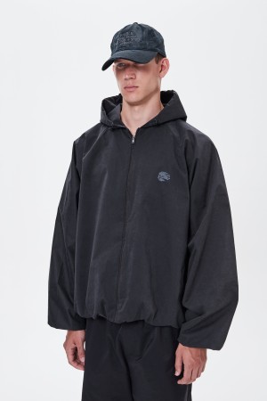 ветровка hoddie black - мужские куртки черные 