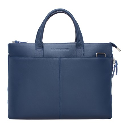 кожаная деловая сумка  bolton dark blue - сумки и рюкзаки на молнии 