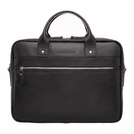 кожаная деловая сумка для ноутбука bartley black - сумки и рюкзаки анатомические 