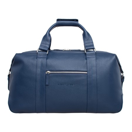 кожаная дорожно-спортивная сумка woodstock dark blue - чемоданы и дорожные сумки синие 