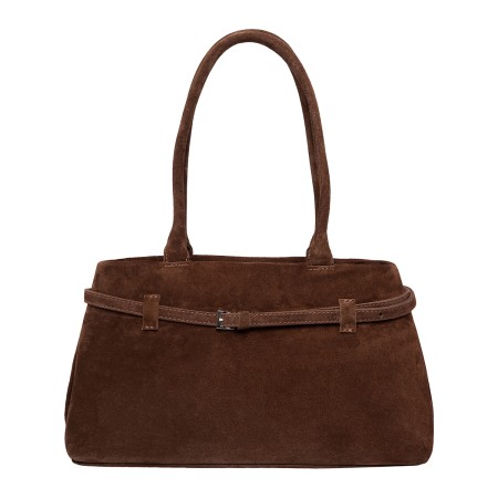 женская сумка marigold brown suede фотография