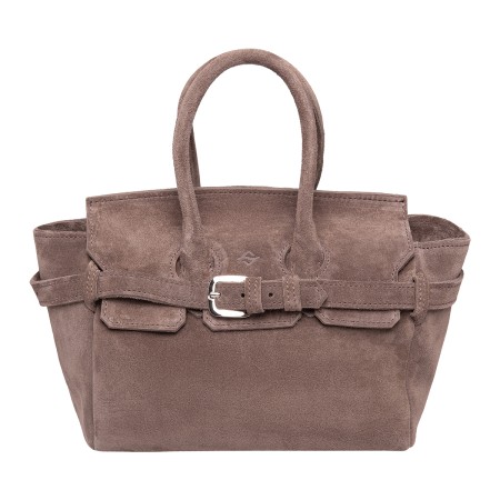 женская сумка melody taupe suede фотография