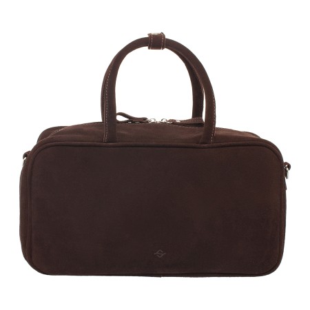женская сумка ophelia brown suede фотография