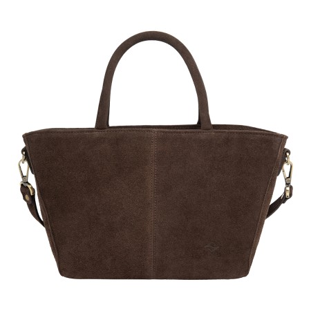 женская сумка ursula brown suede - женские аксессуары замшевые 