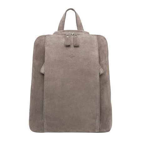 женский рюкзак sable light grey suede - сумки и рюкзаки замшевые 
