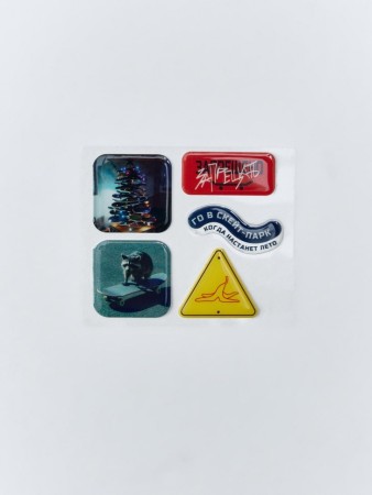 3d наклейки на телефон - аксессуары новогодние 