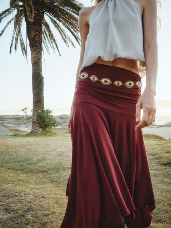 асимметричная юбка миди с клиньями из линейки  young фотография