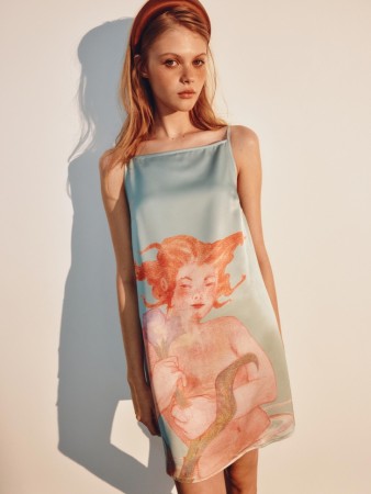 атласное платье из коллекции art people с анастасией рыбаковой - детская одежда, обувь и аксессуары