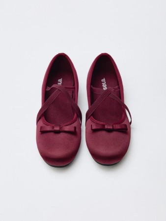 атласные балетки для девочек - детская обувь