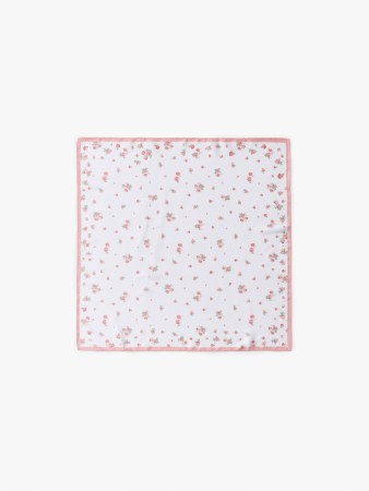 атласный платок с цветочным принтом - аксессуары дешевые 