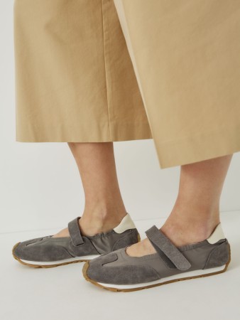 балетки в спортивном стиле из натуральной замши и кожи - женская одежда, обувь и аксессуары замшевая 