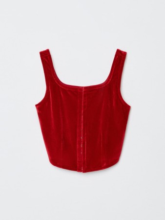 бархатный укороченный топ для девочек - детская одежда, обувь и аксессуары прилегающая 