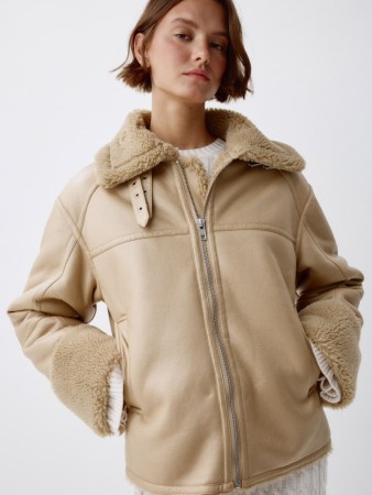 базовая дубленка из искусственной кожи фотография