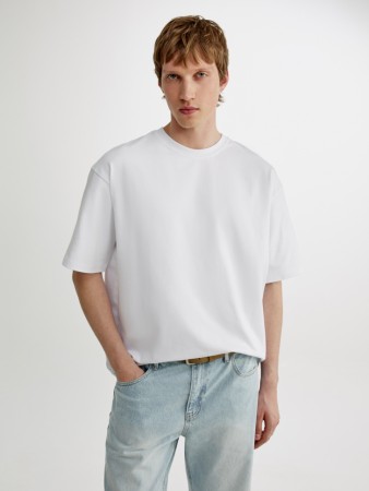 базовая футболка макс оверсайз - мужская одежда, обувь и аксессуары дешевая 