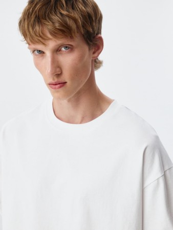 базовая футболка max oversize fit - мужская одежда, обувь и аксессуары с круглым вырезом 