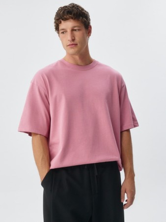 базовая футболка max oversize fit - мужская одежда, обувь и аксессуары с круглым вырезом 
