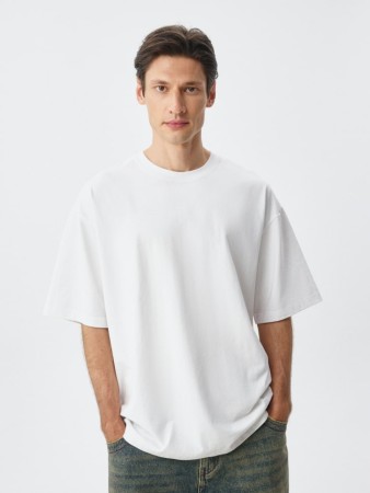 базовая футболка max oversize fit - мужская одежда, обувь и аксессуары с круглым вырезом 