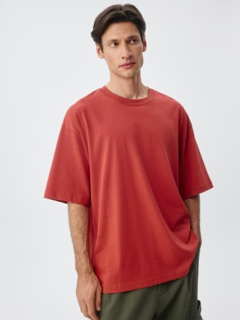 базовая футболка max oversize fit - мужская одежда, обувь и аксессуары с круглым вырезом 