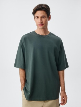 базовая футболка max oversize fit - мужская одежда, обувь и аксессуары с круглым вырезом 