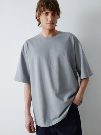 базовая футболка max oversize fit - мужская одежда с круглым вырезом 