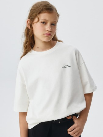 базовая футболка оверсайз детская - футболки для школы 