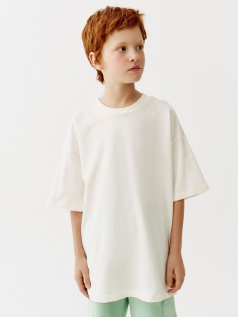 базовая футболка оверсайз детская - детские футболки однотонные 