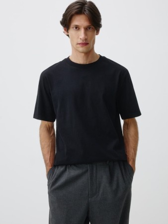 базовая футболка peter regular fit - мужская одежда, обувь и аксессуары с круглым вырезом 