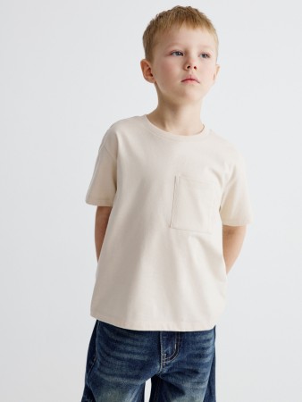 базовая футболка с карманом детская - детские футболки повседневные 