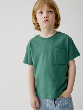 базовая футболка с карманом детская фотография
