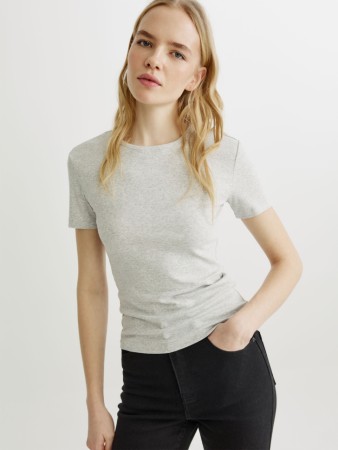 базовая приталенная футболка - женские футболки женские 