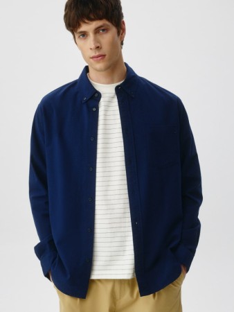 базовая рубашка свободного кроя - мужская одежда, обувь и аксессуары