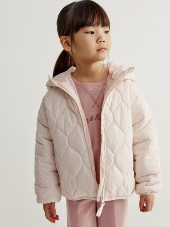 базовая стеганая куртка из нейлона для девочек фотография