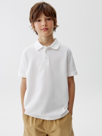 базовое поло с коротким рукавом для мальчиков фотография
