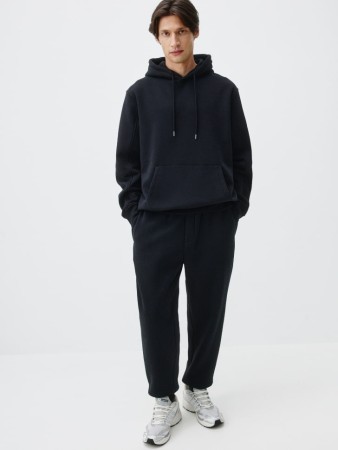 базовые джоггеры из футера - джоггеры с поясом 