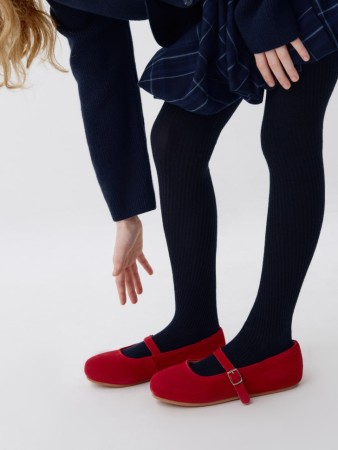 базовые колготки в рубчик для девочек фотография